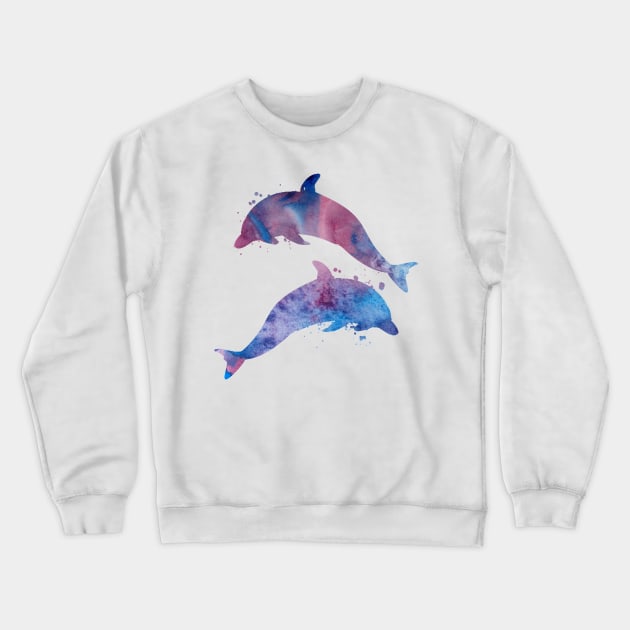 Dolphins! Crewneck Sweatshirt by TheJollyMarten